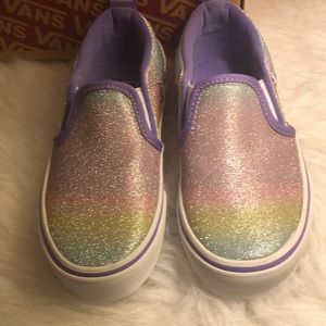 Brand new never worn Vans for little girls size 11
